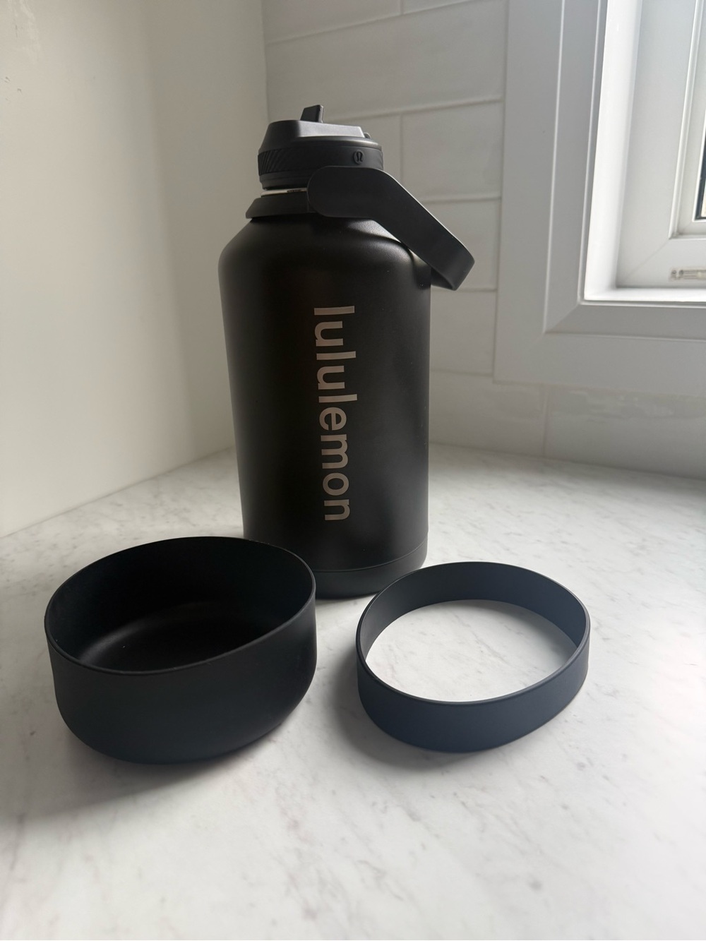 64Oz lululemon back to life sports bottle